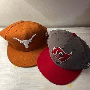 Two Cap Baseball Texas and Pirates 7 3/8